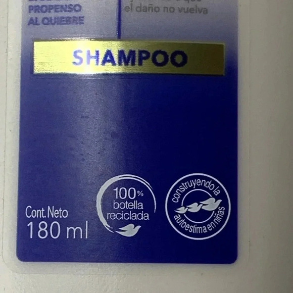 Dove Shampoo Dry Hair Anti-Breakage Reconstructive Hair 2-6 fl oz bottles New - Picture 7 of 7